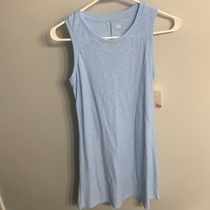Light blue sleeveless dress